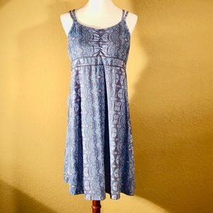 Marmot Blue Activewear StretchKnit Strapless Dress